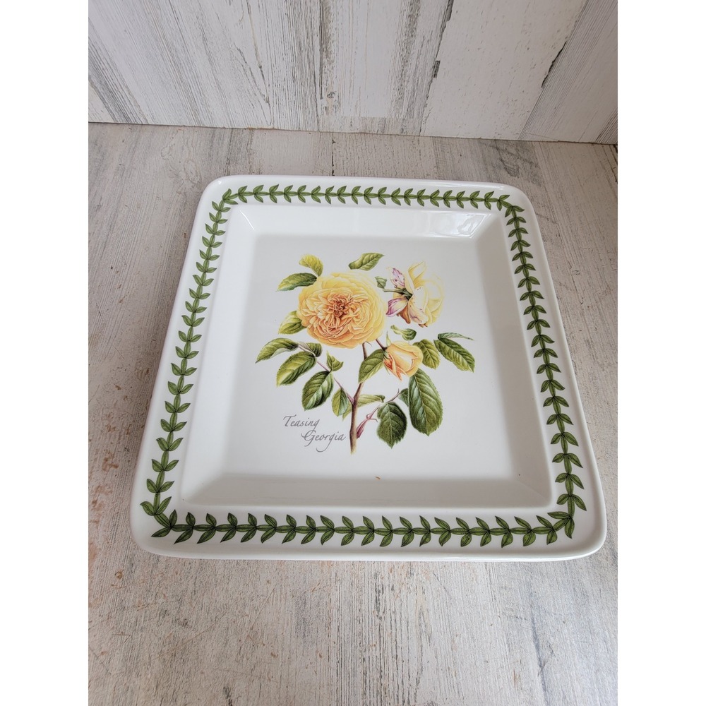 Botanical garden teasing Georgia flower 10 inch Portmeirion dinner plate unique